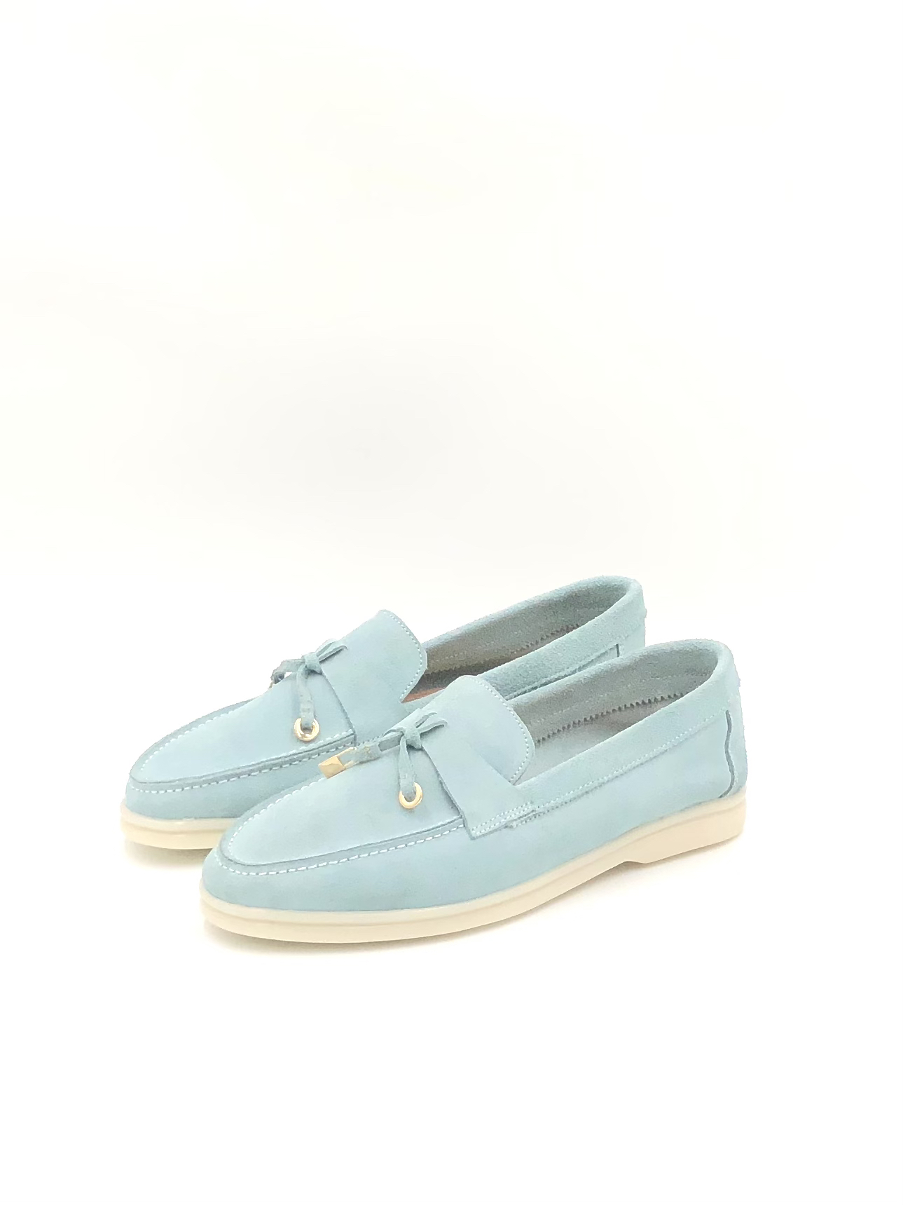 mocassin cuir en blue